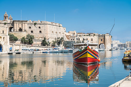 Traditionell bemaltes Boot - Vittoriosa, Malta  (Maltese Tourism Authority,VisitM)